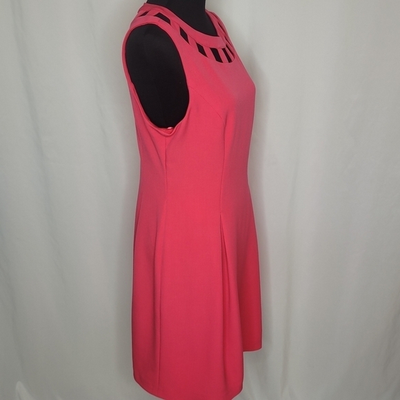 Eliza J Pink Sheath Dress - Size 12 - Picture 4 of 13